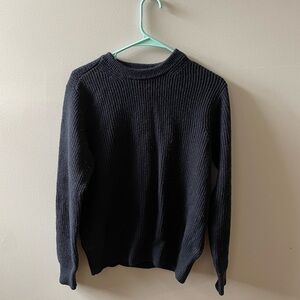 Buck mason navy blue seafarer ribbed Crew neck sweater Men’s